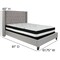 Flash Furniture Platform Bed Set, Riverdale, Full, Gray HG-BM-42-GG - alternate 3